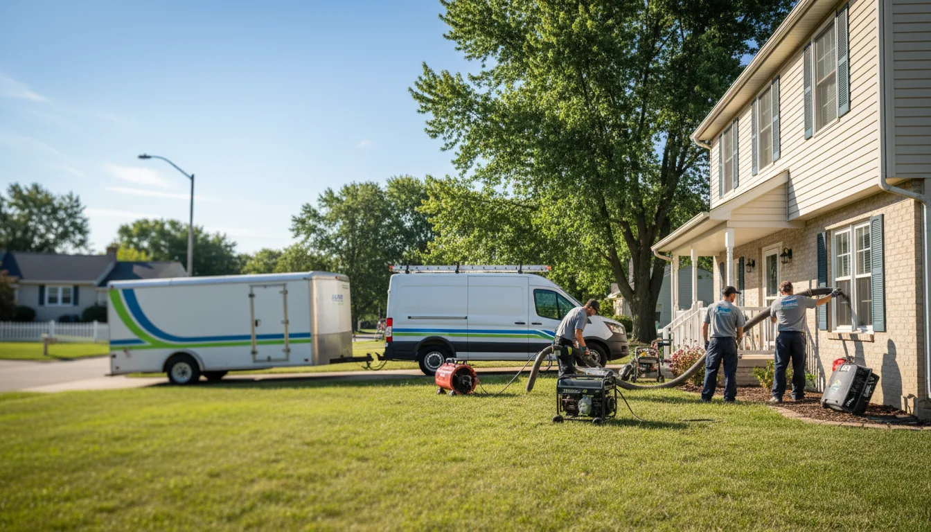 Flooded Basement Restoration And Cleanup With Repair in Prophetstown, IL near me